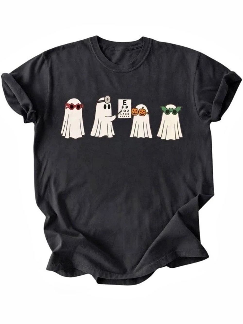 Optometrist Halloween Ghost Eye Exam Cute Spooky Gildan T-Shirt